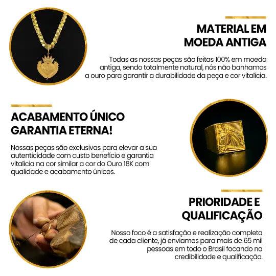 CORRENTE CADEADO QUINADA 8MM