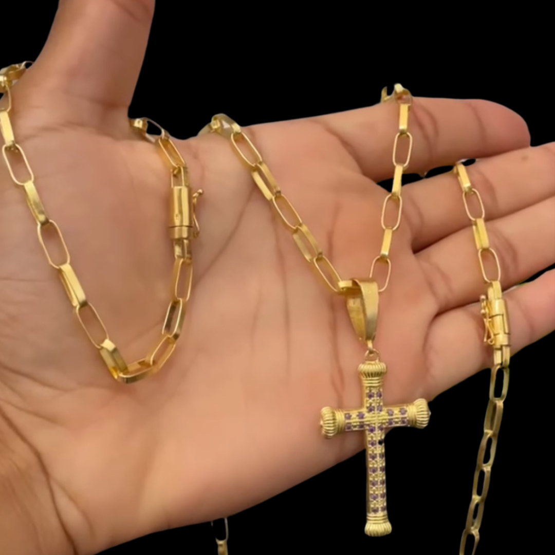 CORRENTINHA ELO CARTIER + PULSEIRA + PINGENTE