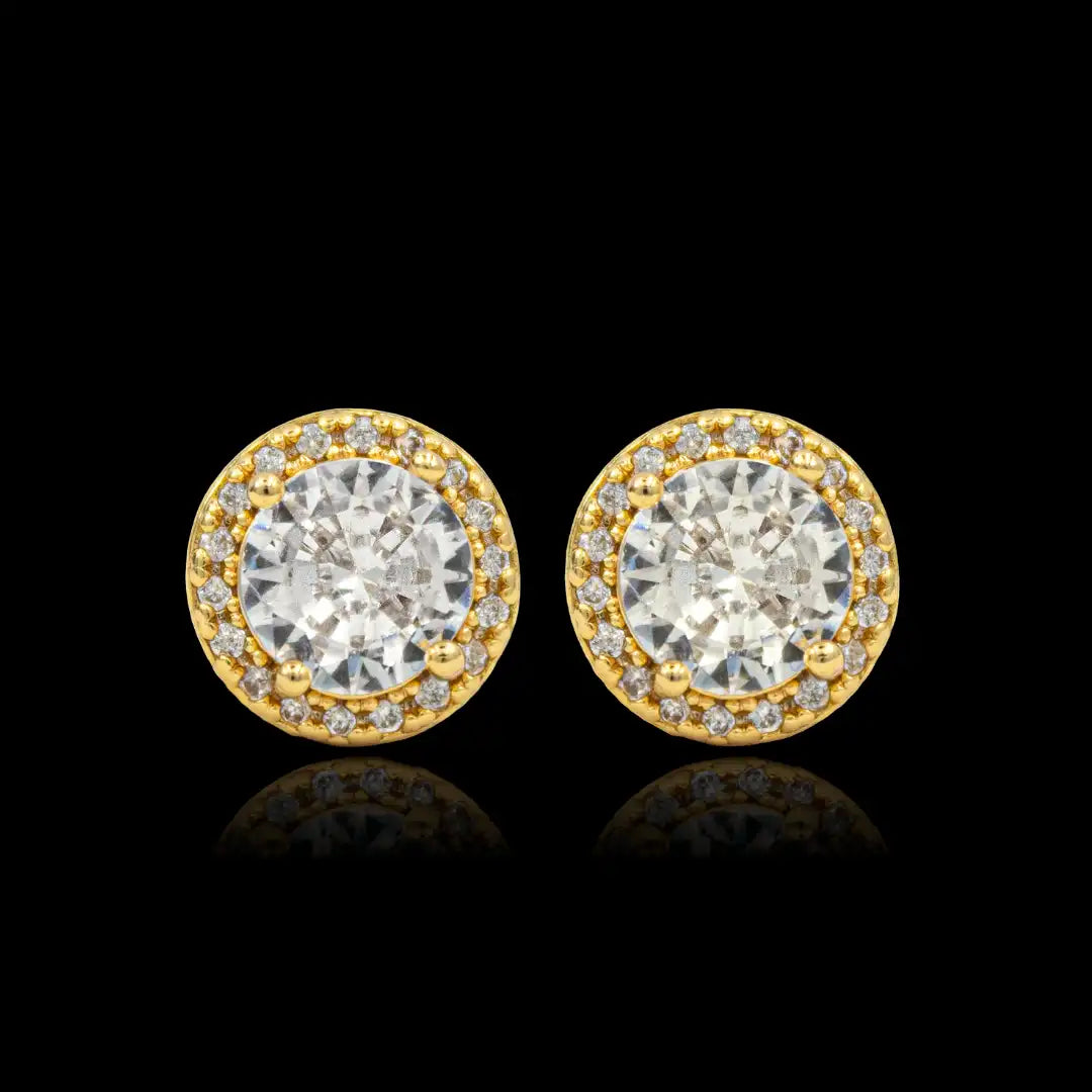 Brincos Squad 10mm banhado a ouro 18k