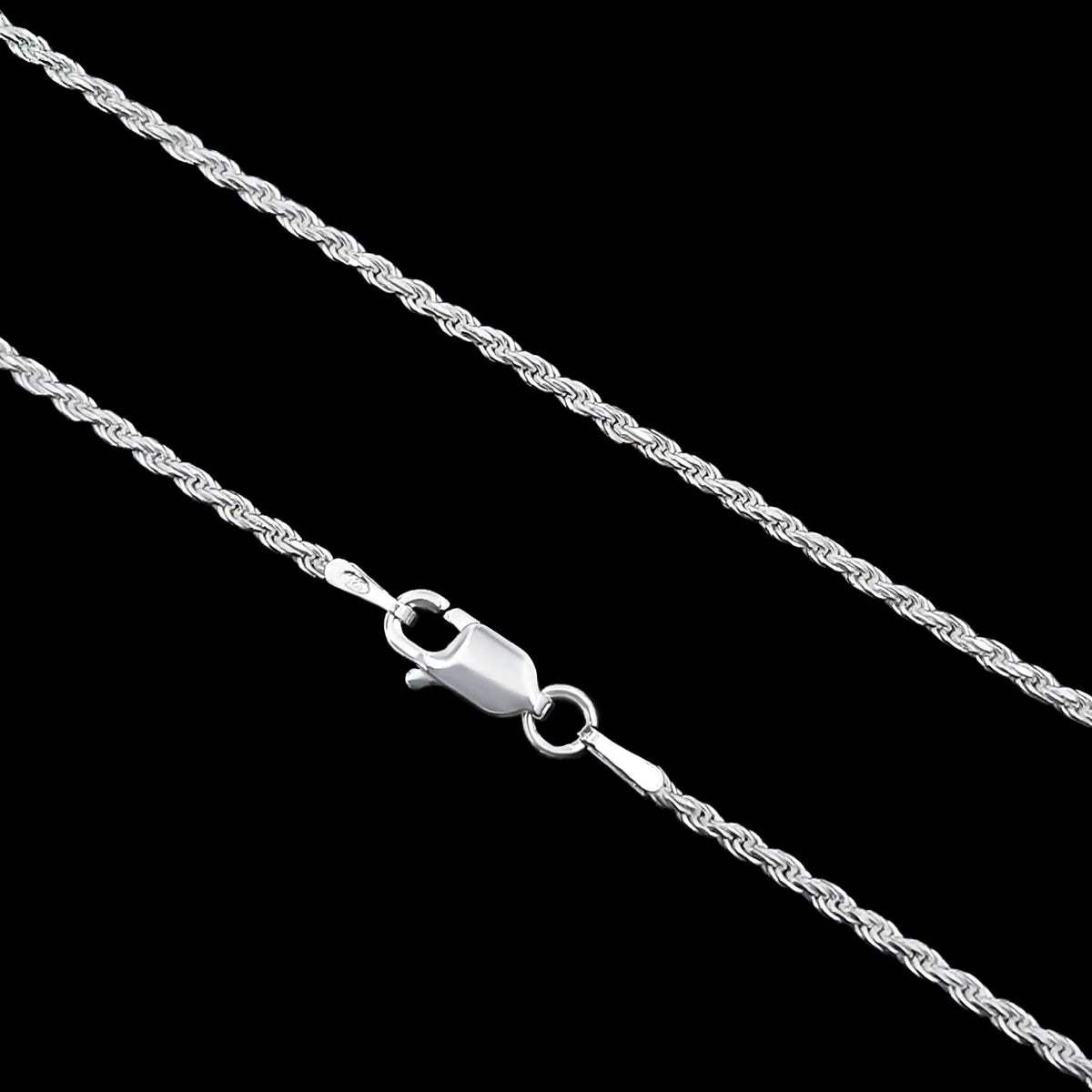 Corrente Elo Baiano 1,8mm 50 centímetros de Prata 925