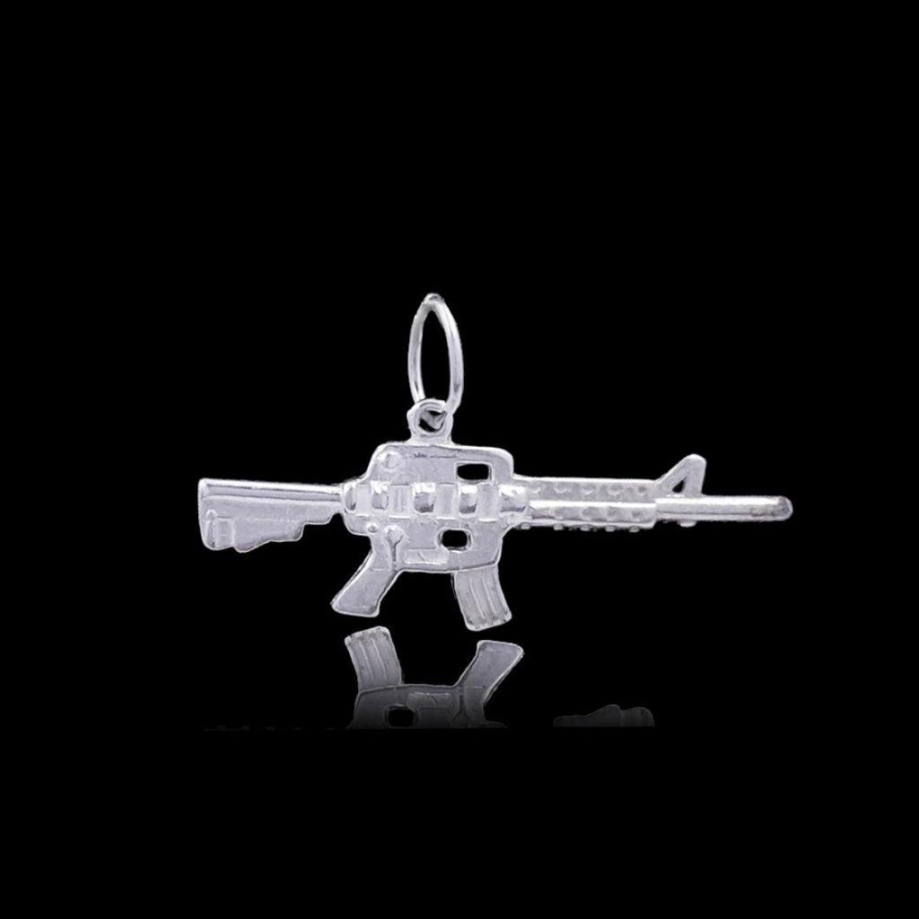 Pingente Army Gun P - 2g - Prata 925
