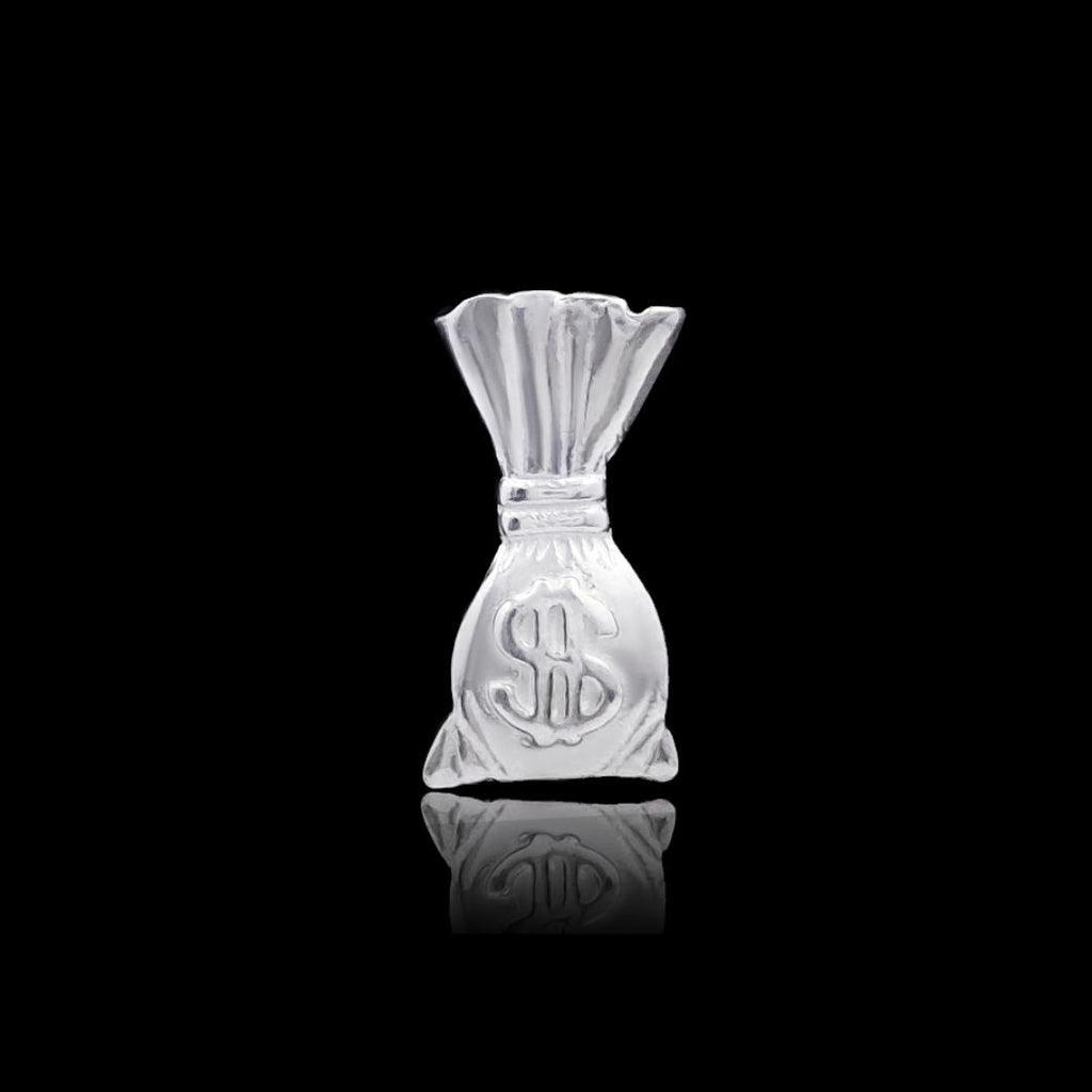 PINGENTE BOLSA DINHEIRO - 2,5g - Prata 925