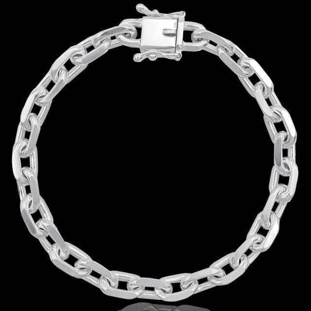 Pulseira Cartier Cadeado Fecho Gaveta 7mm Prata 925