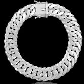 Pulseira Grumet Dupla 13mm - Prata 925