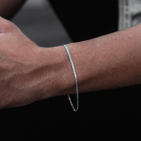 Pulseira Grumet Escama 2mm - Prata 925